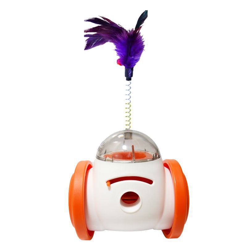 Interactive Food-Dispensing Pet Car Toy
