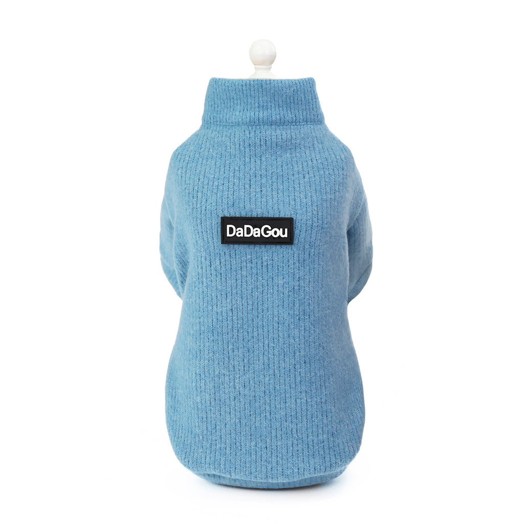 Wool Zip-Up Dog Sweater