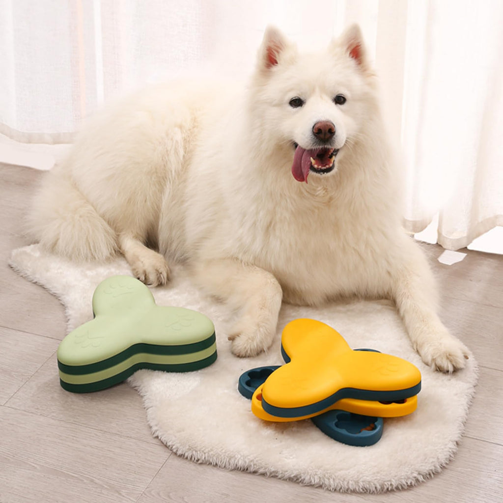 Rotating Slow Feeder Dog Puzzle Bowl