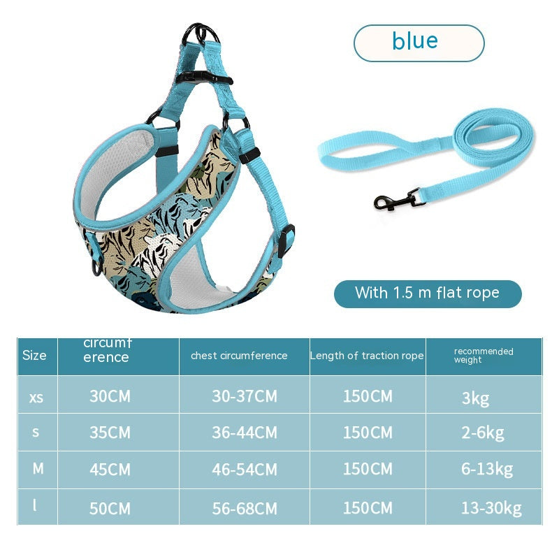 Pet Hand Holding Rope Vest-Style Dog Reflective Explosion-Proof