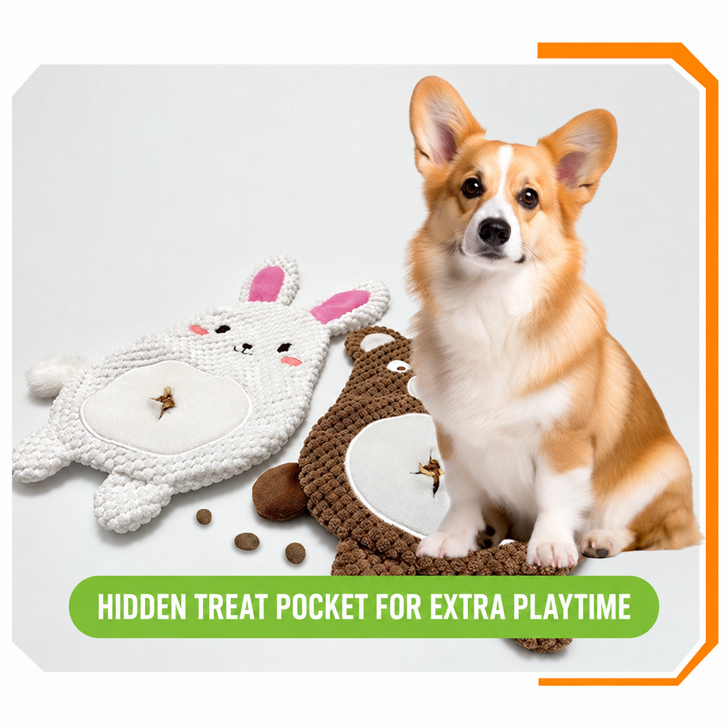 2 Pack No-Stuffing Squeaky Dog Toys