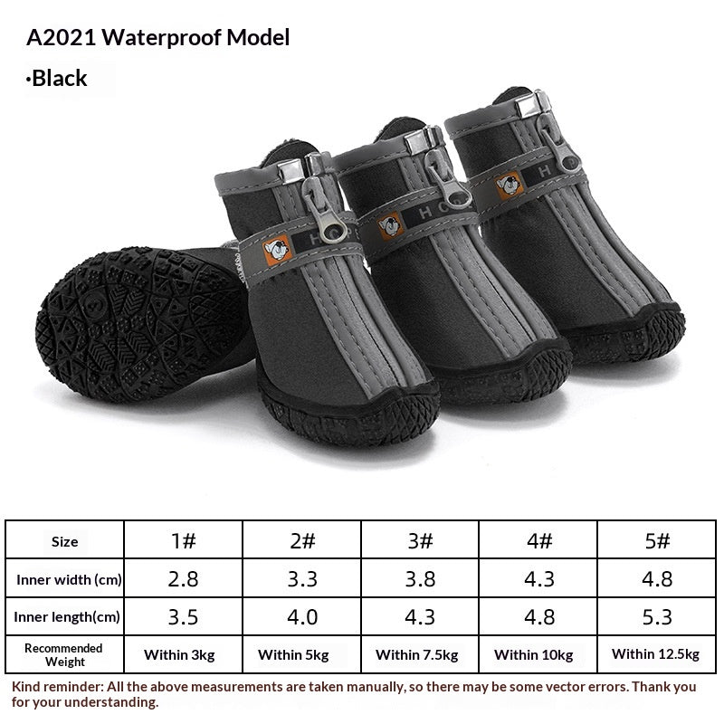 Breathable Waterproof Non-Slip Pet Rain Boots