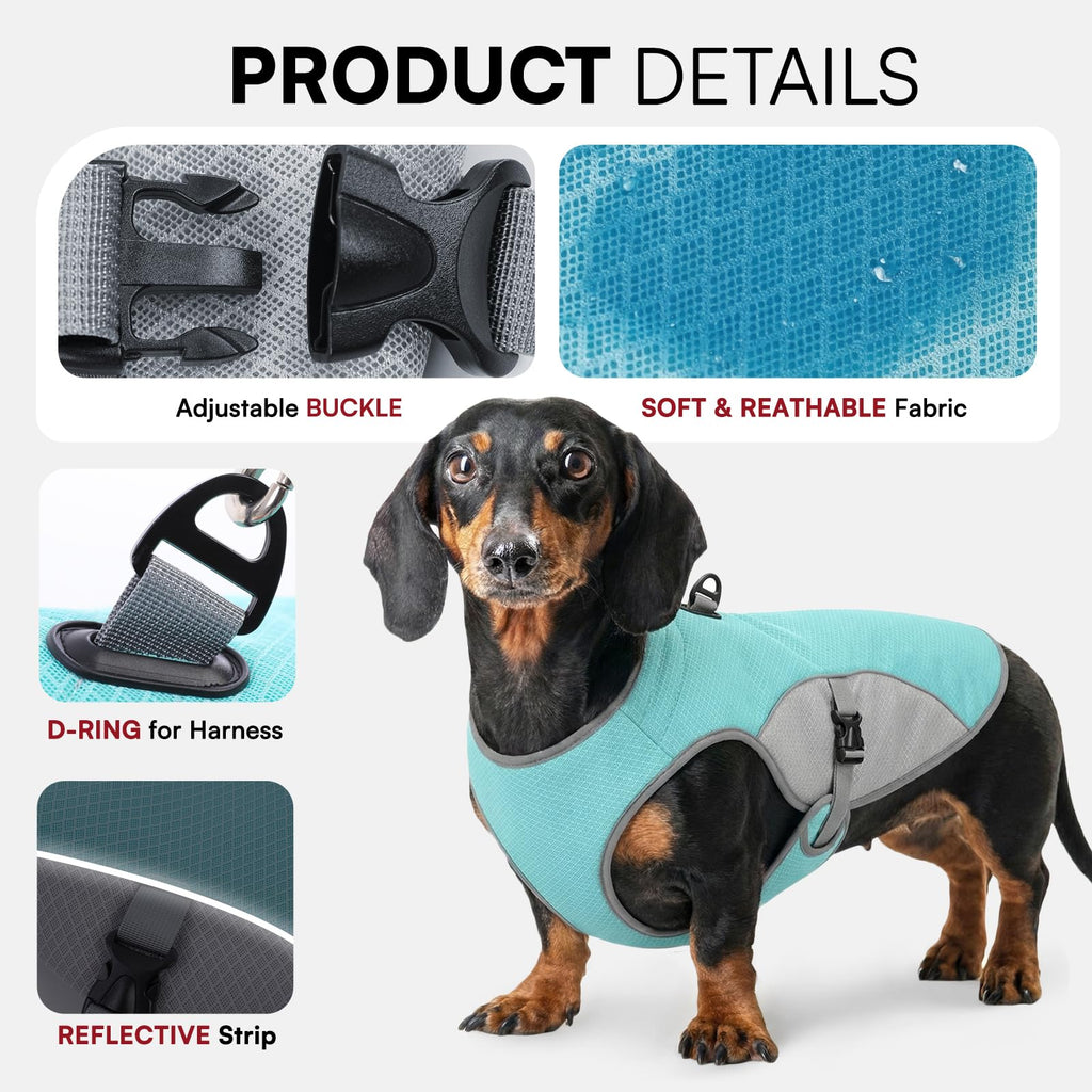 Large Dog Reflective Mesh Cooling Vest
