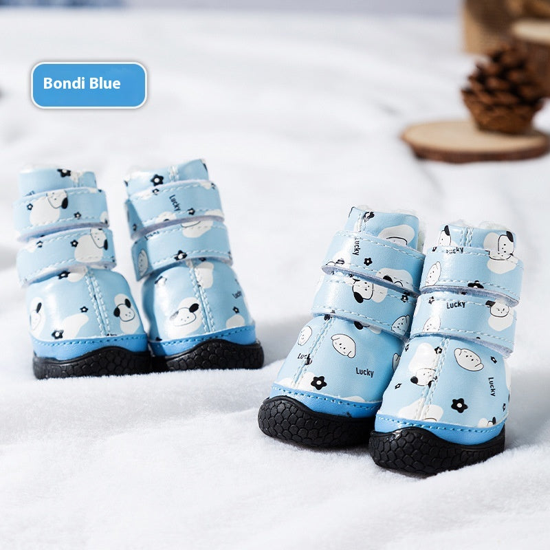 Fleece-Lined Thick Non-Slip Wear-Resistant Pet Boots
