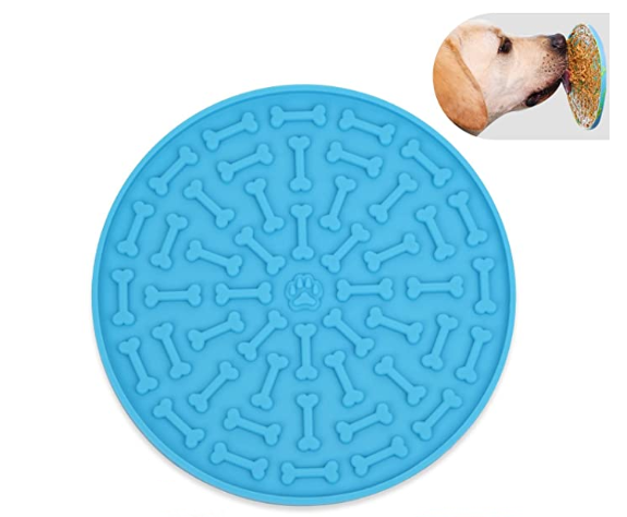 Pet Slow Food Bowl Dog Rain Bath Distraction Mat Pet Licking Mat Food Silicone Slow Food Quiet Mat