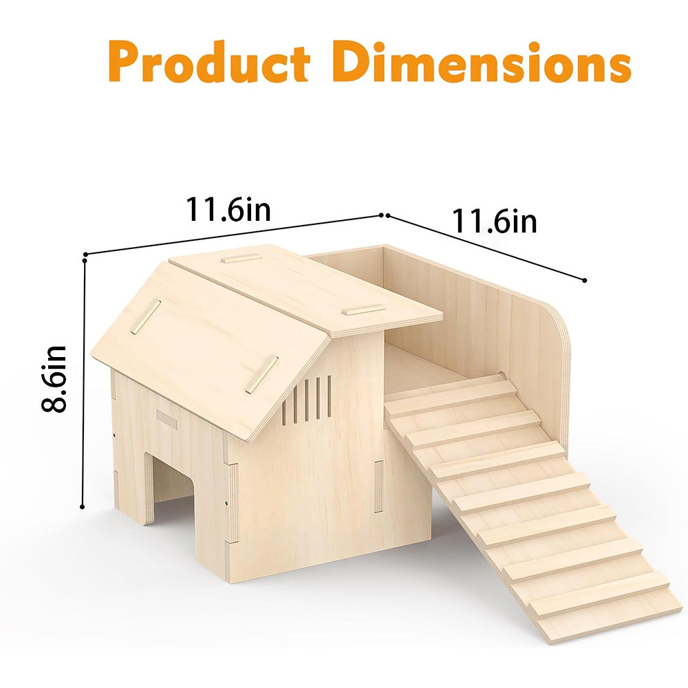 Pet Climbing Ladder Wooden House