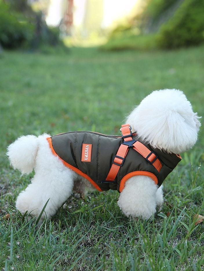 Fleece-Lined Two-Legged Dog Ski Suit