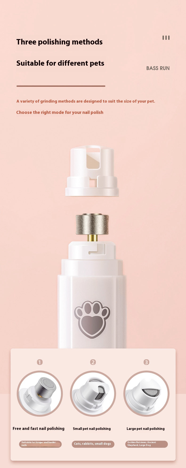 Rechargeable USB Dog Nail Trimmer