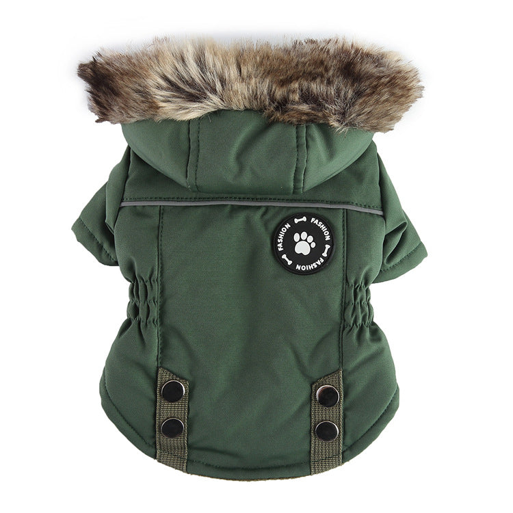 Winter Cotton Zip Dog Jacket