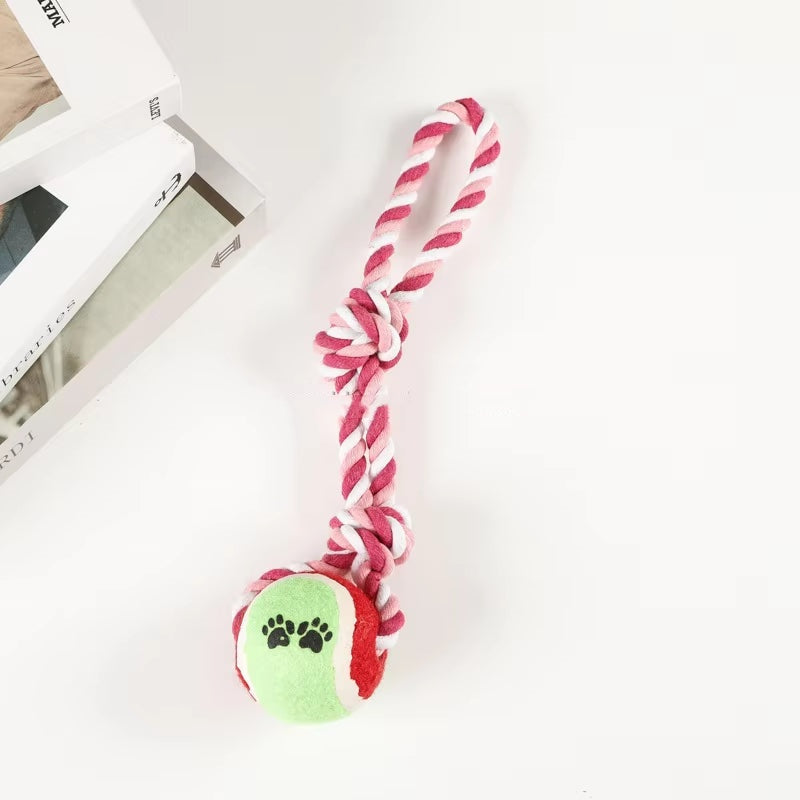 Durable Cotton Rope Bone Tennis Toy