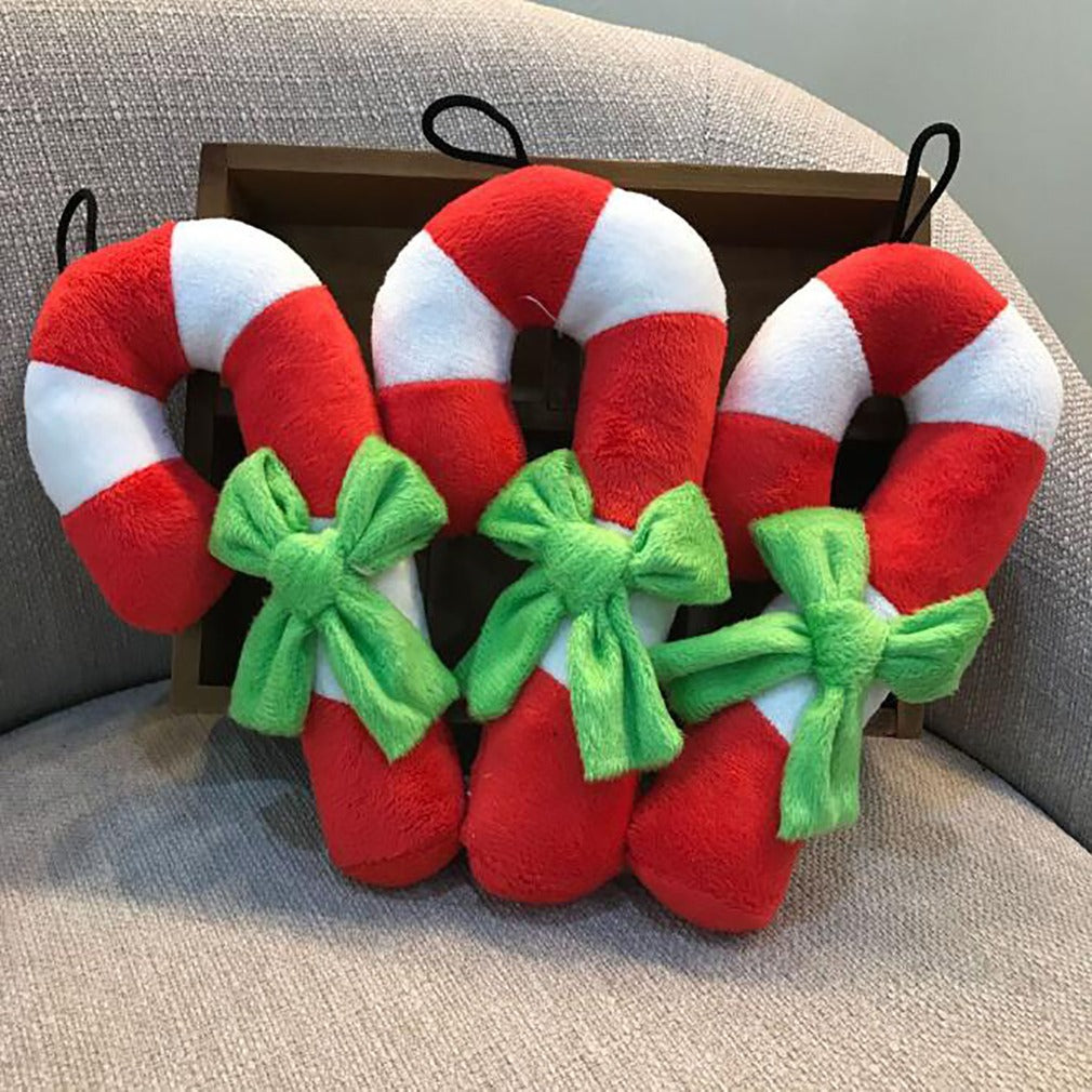 Red, White And Green Pet Vocal Molar Bite-Resistant Dog Toy