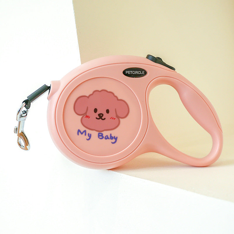 5M Cartoon Plastic Dog Leash