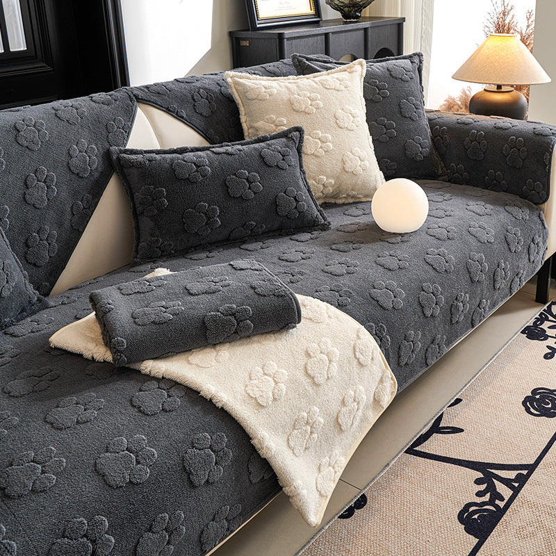 Thickened Plush Non-Slip Sofa Cushion