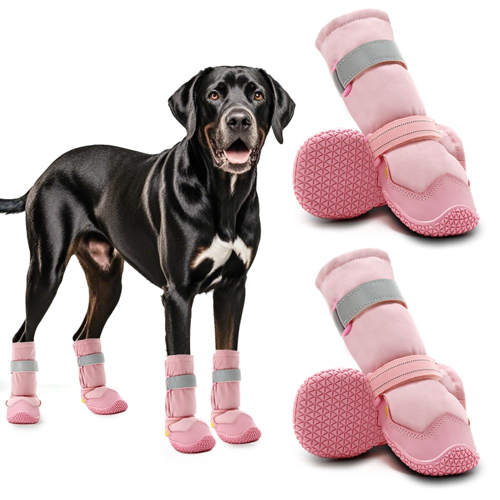 Reflective Anti-Slip Dog Boots