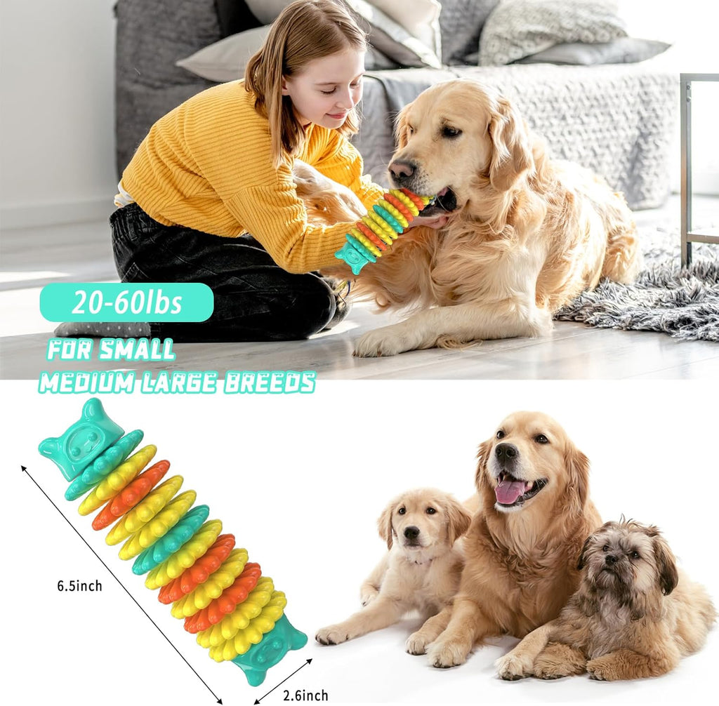 Rubber Caterpillar Dog Chew Toy