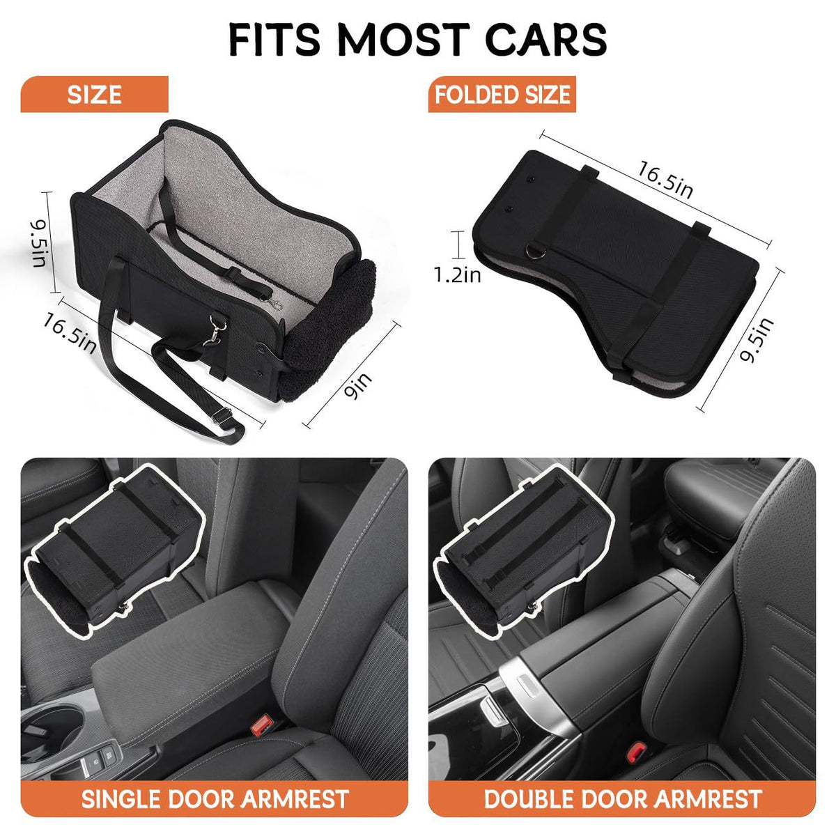 Small Dog Center Console Car Seat