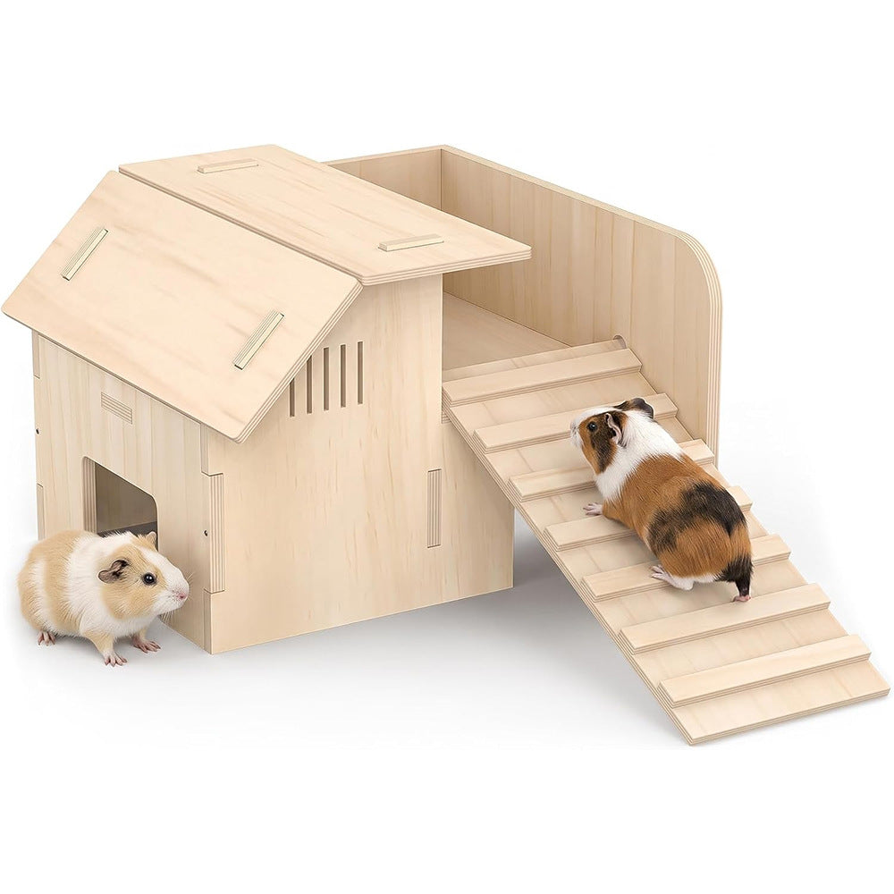 Pet Climbing Ladder Wooden House