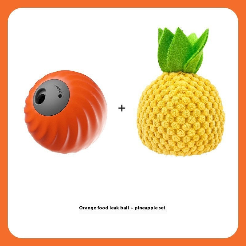 Pet Electric Food Dropping Ball Puzzle Self-Hi Relieving Stuffy Toys