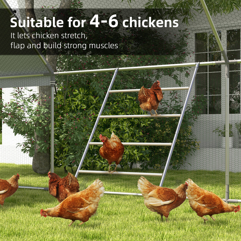 Chicken Roost For Coop, Jungle Gym Roosting Bar, 55" X 33.75"