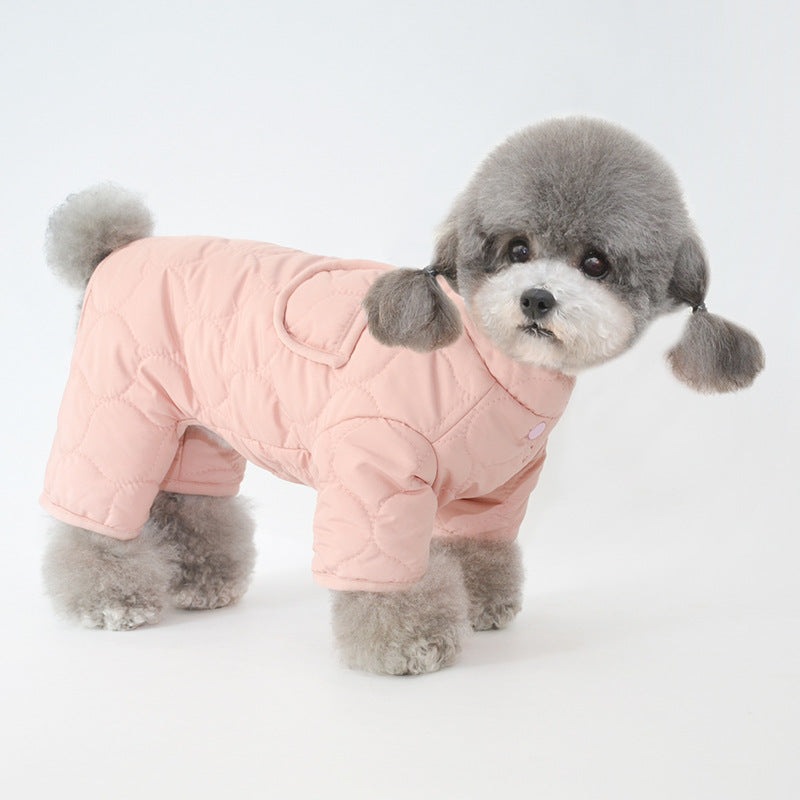 Pet Clothes Winter Clothing Warm Dog Four-Legged Cotton-Padded Clothes