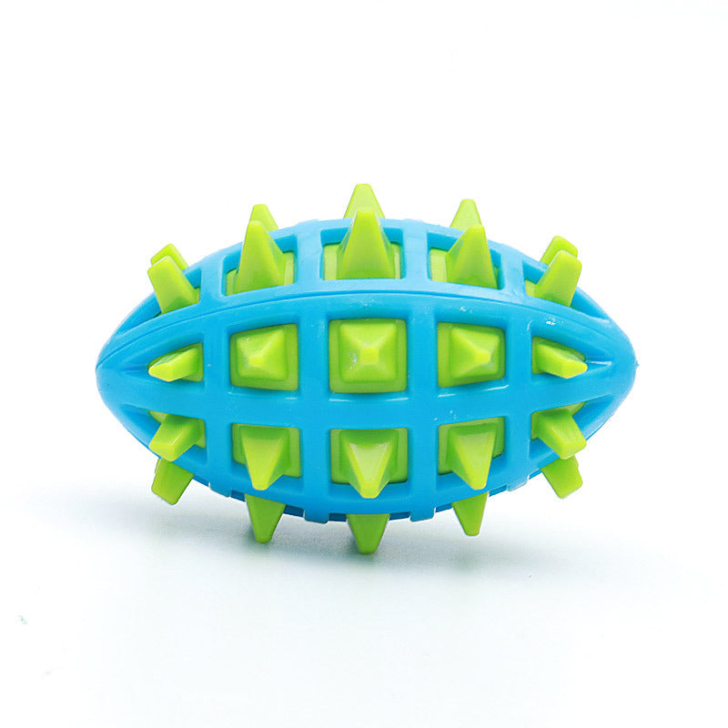 Pet Sounding Dog Teether Ball Indestructible Dog Toys For Aggressive Chewers Cleans Dogs Teeth Dog Throwing Game Anxiety Relief Interactive