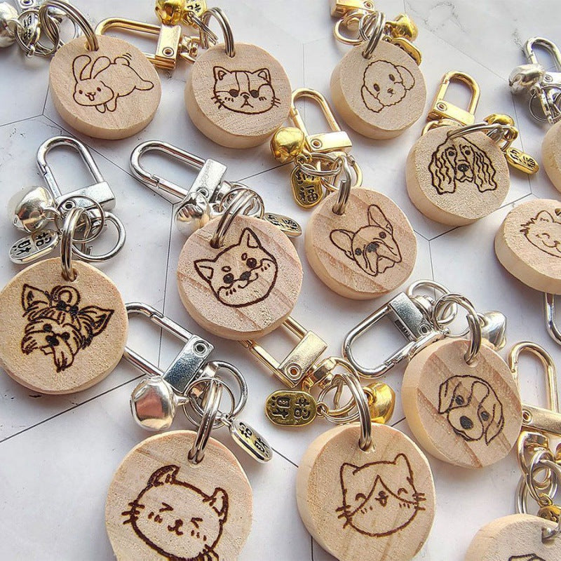 Double-Sided Dog ID Card Decoration