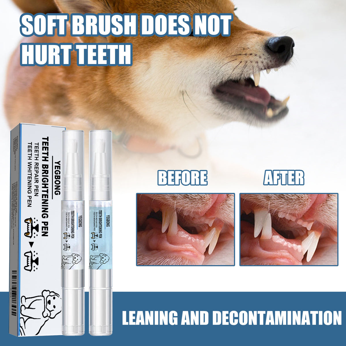 Two-Piece Pet Toothbrush Set