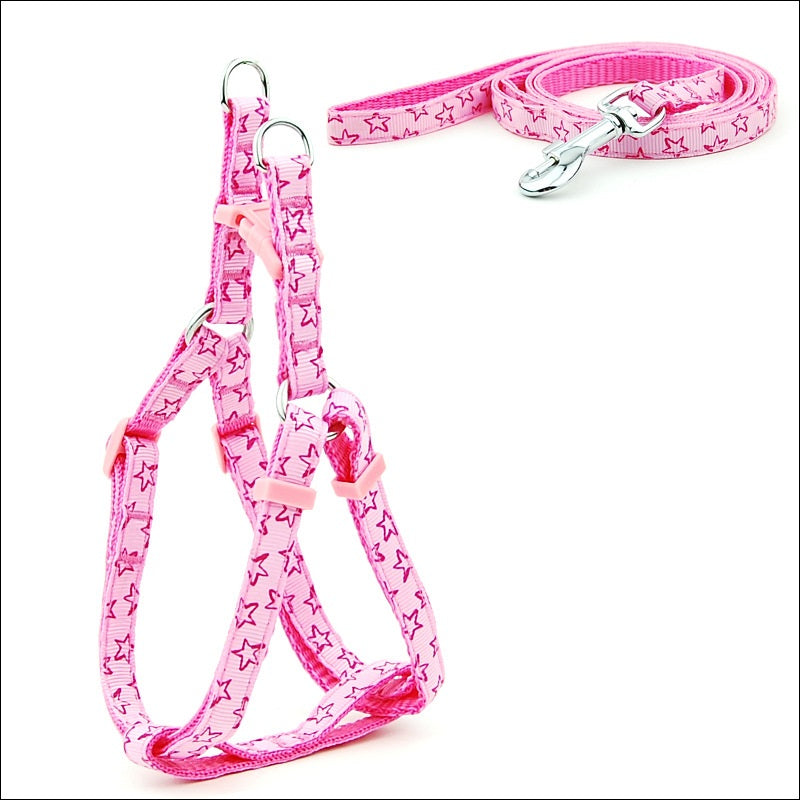Polka Dot Pet Chest Strap Leash