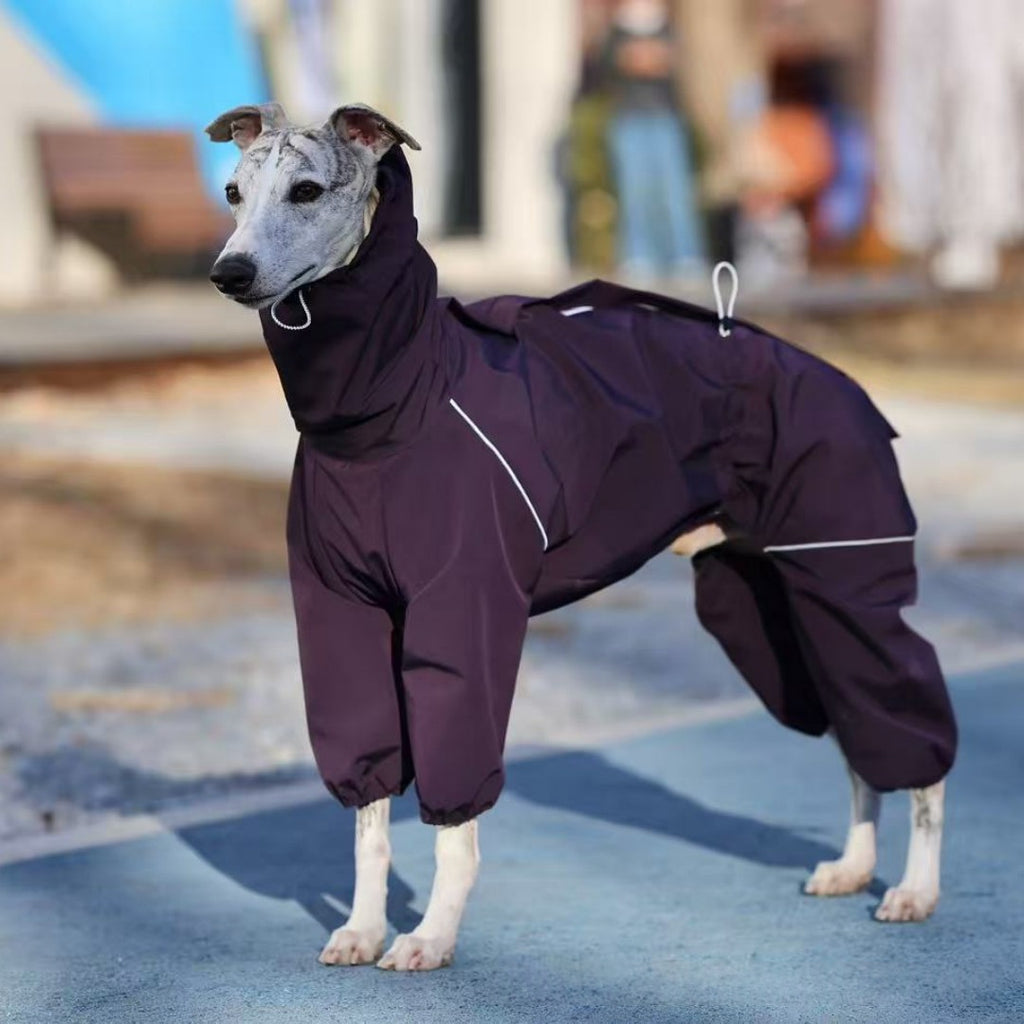 Stain-Resistant Thin Raincoat for Large Dogs