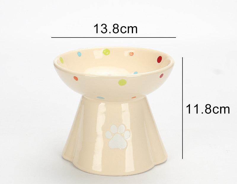 Protect Cervical Spine Large Capacity Ceramic Pet Bowl