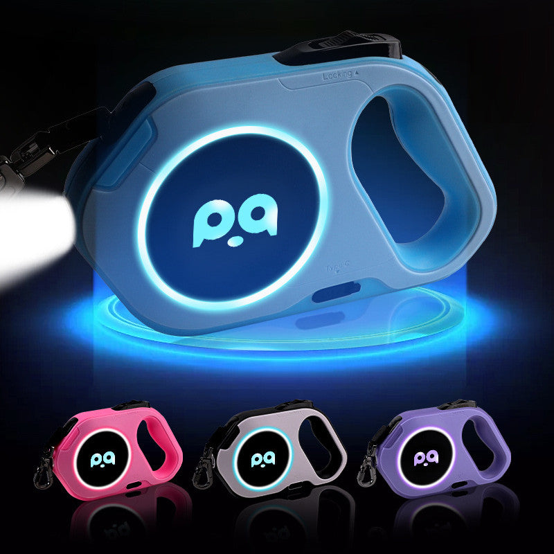 LED Retractable Dog Leash