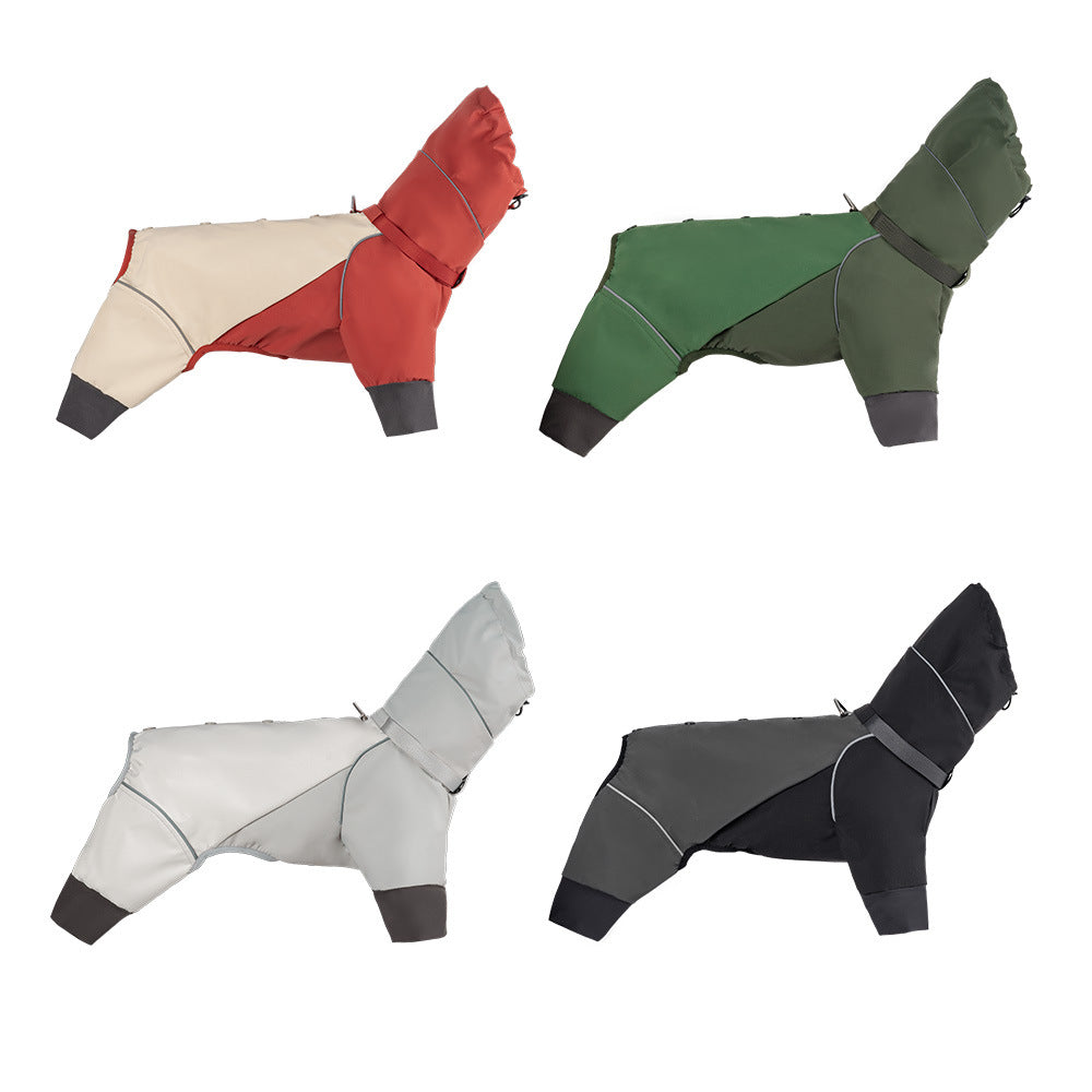 Dog Full-Coverage Outdoor Tactical Jacket With Four Legs