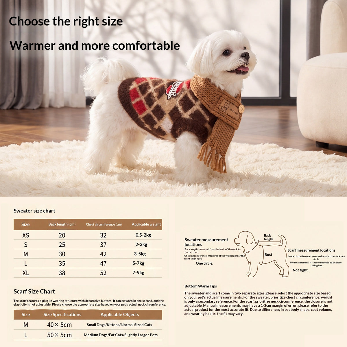 Faux Mink Velvet Pet Scarf-Hoodie Sweater