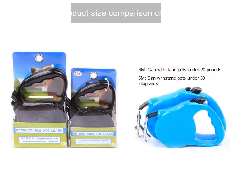 Pet Supplies Hand Holding Rope Automatic Retractable Dog Walker