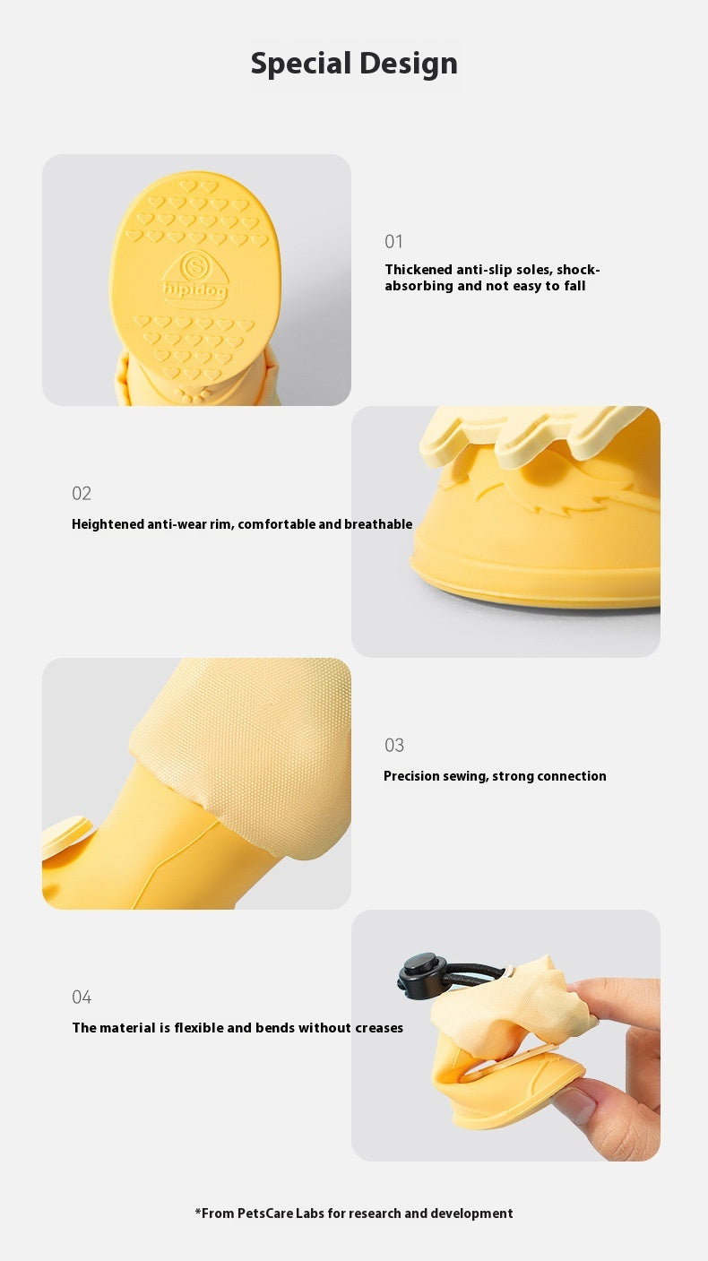 Cartoon Non-Slip Wear-Resistant Dog Boots