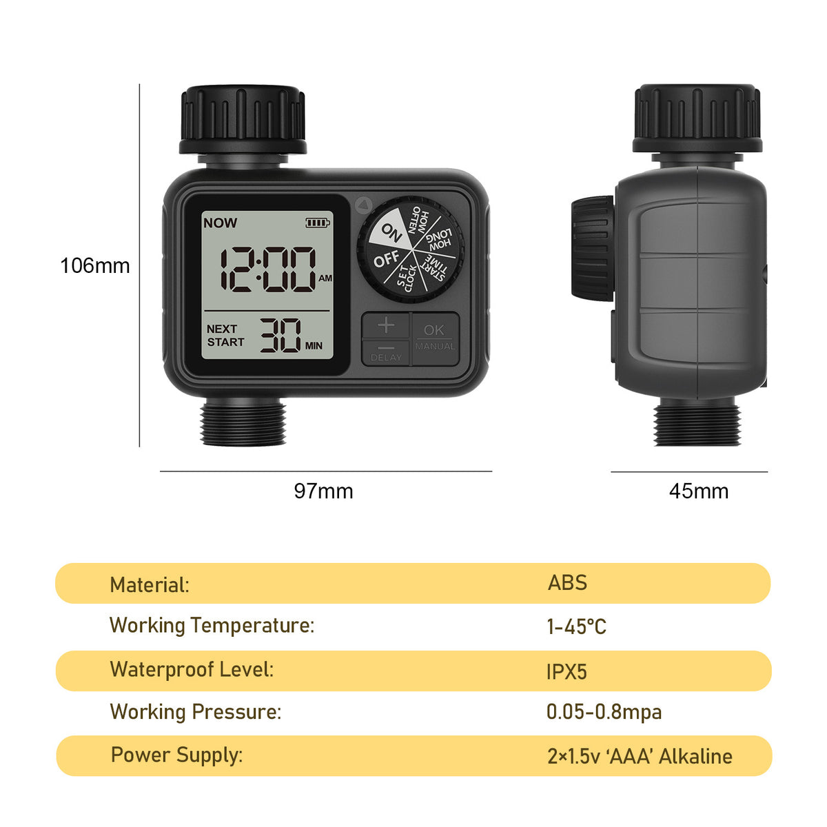 Single-Out Knob Timing Irrigator Automatic Watering Device