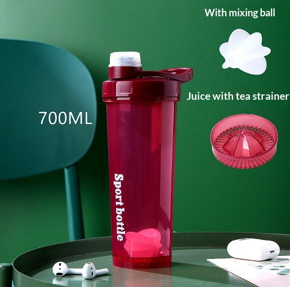 Large-Capacity Portable Travel Shaker Cup Water Bottle Mixing Mug