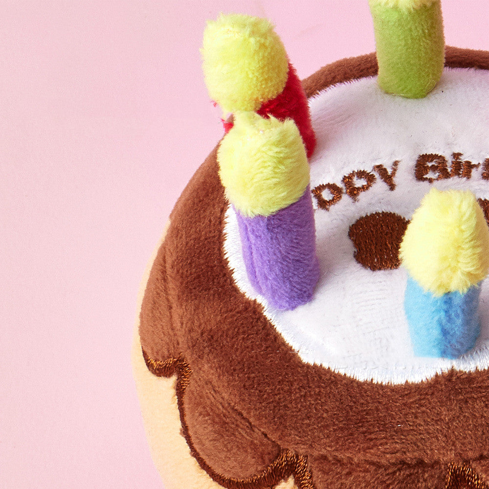 Plush Pet Birthday Cake Toy