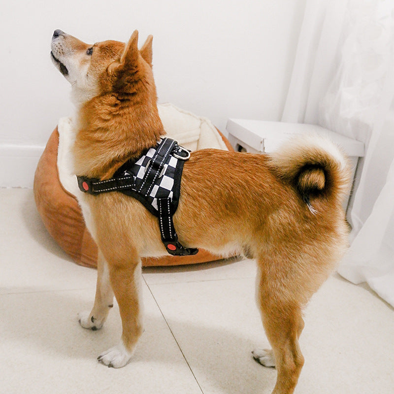 Medium Large Dog Pet Dog Saddle Chest Strap Explosion-Proof