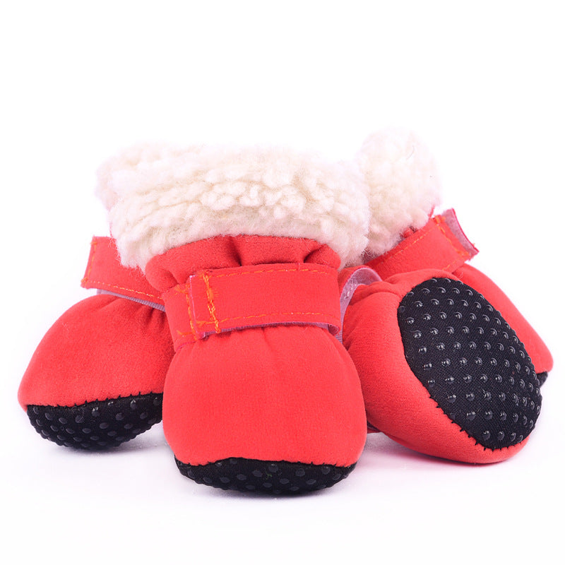 Simple Waterproof Warm Dog Shoes