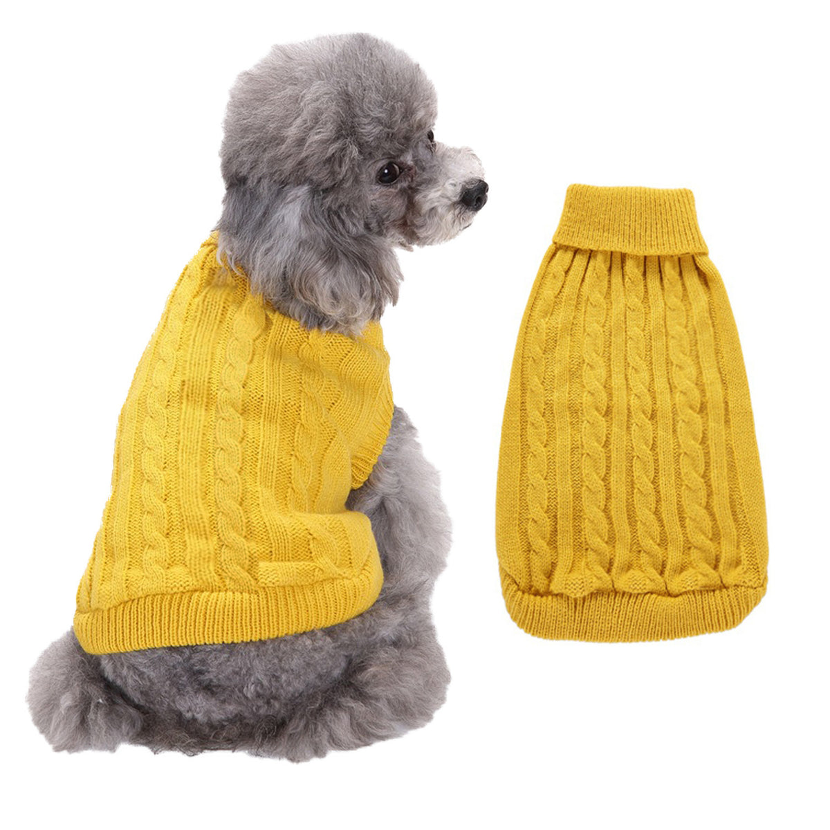 Solid Color Dog Sweater
