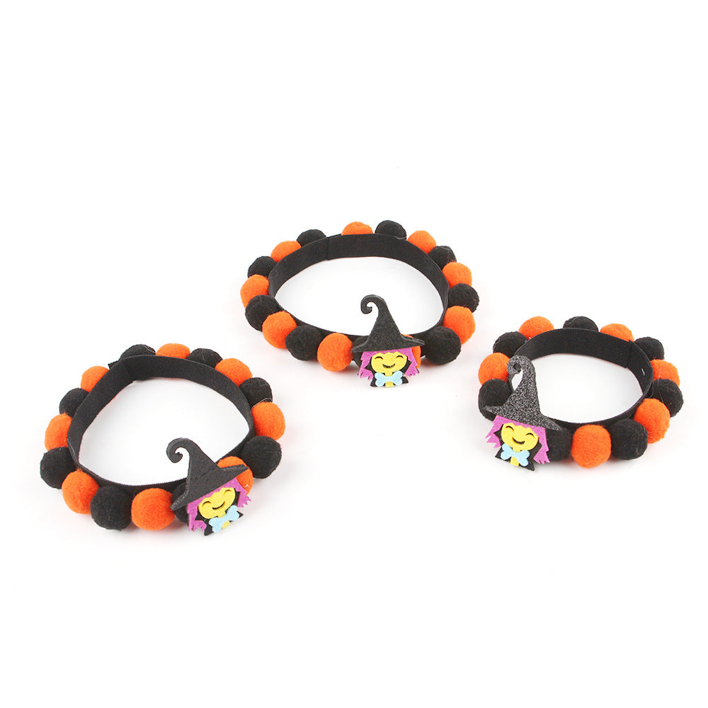 Halloween Pet Fur Ball Collar