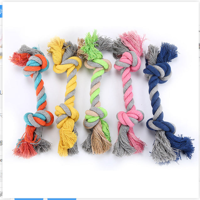 Bite-Resistant Cotton Rope Puppy Toy