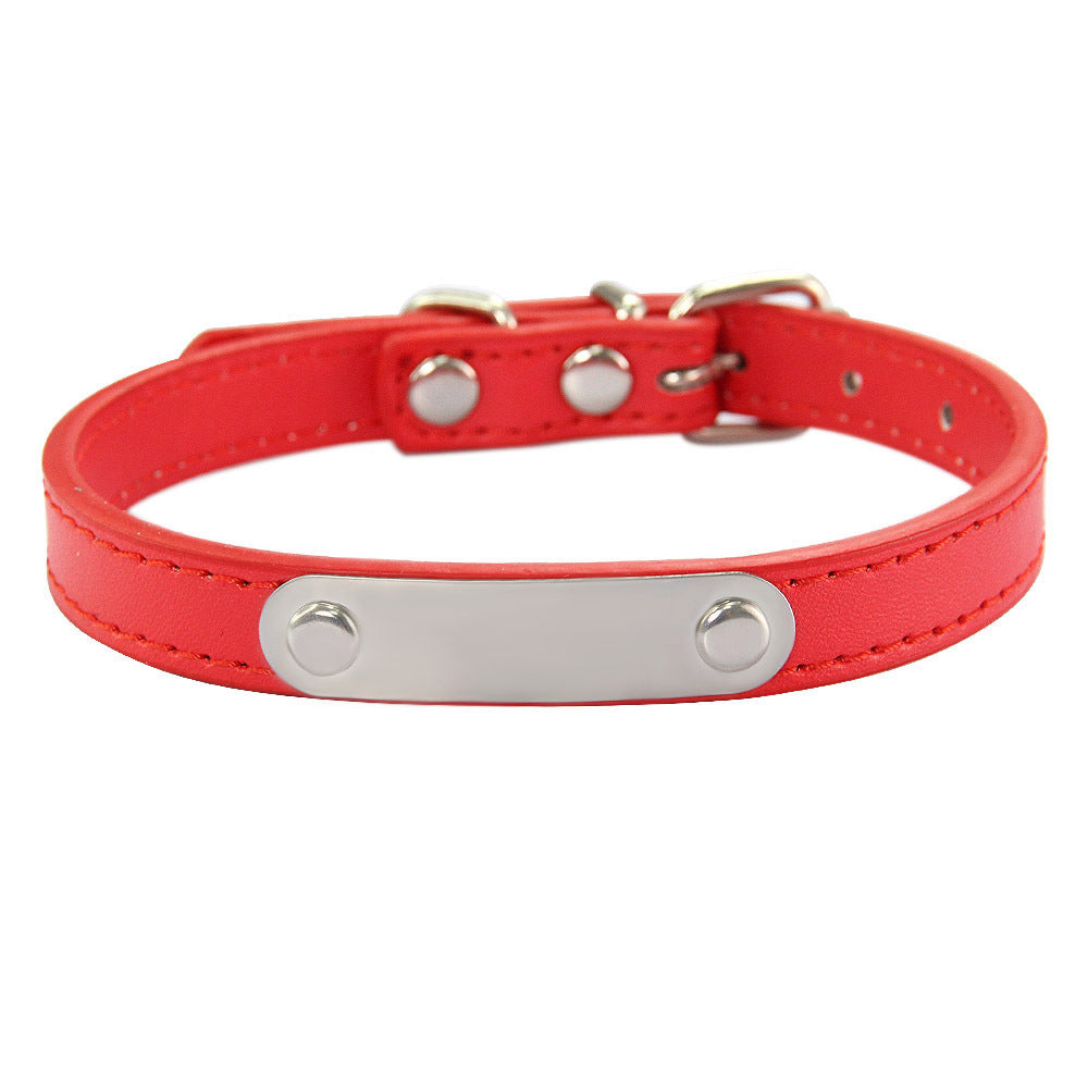 Simple Lettering Dog Collar