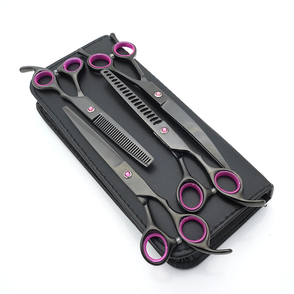 Stylish And Portable Pet Beauty Scissors Knife Set