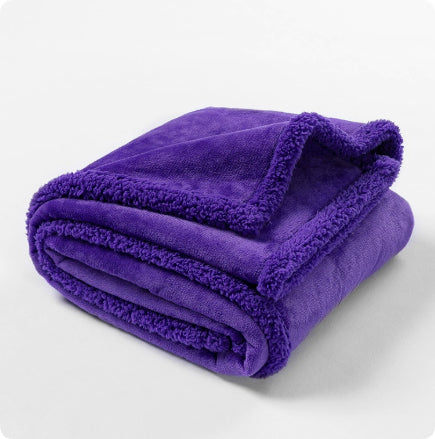 Flannel Cotton Wool Sherpa Pet Blanket