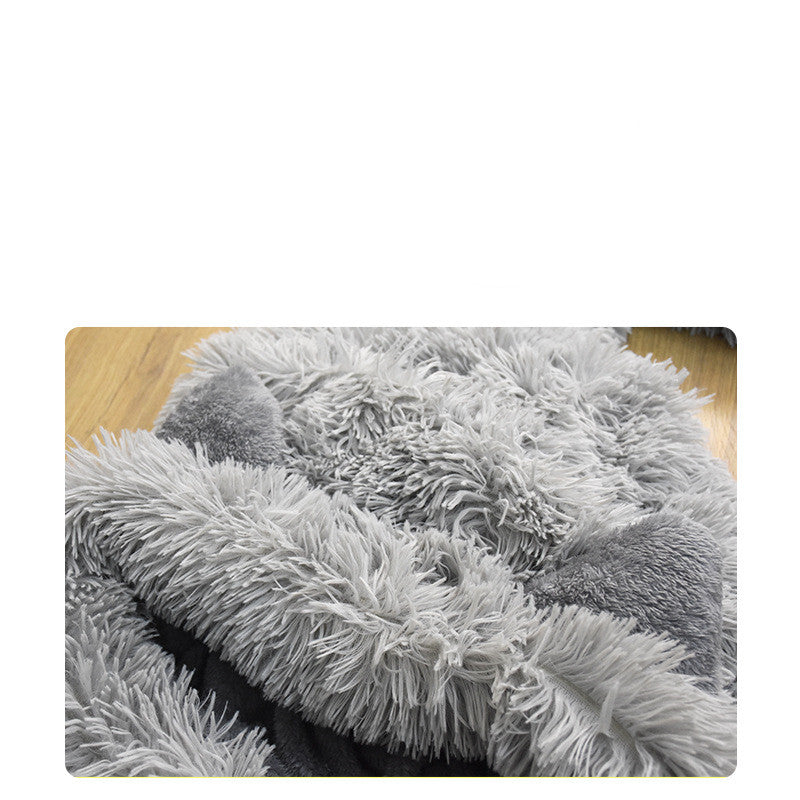 Pv Plush Pet Sleeping Bag In Autumn And Winter