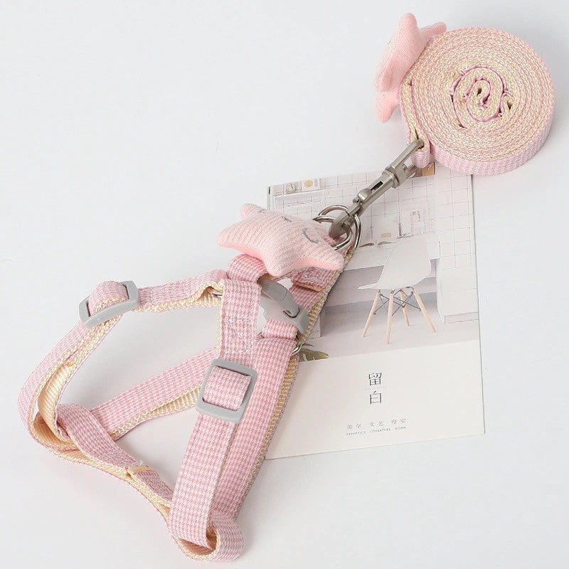 Houndstooth Nylon Dog Leash