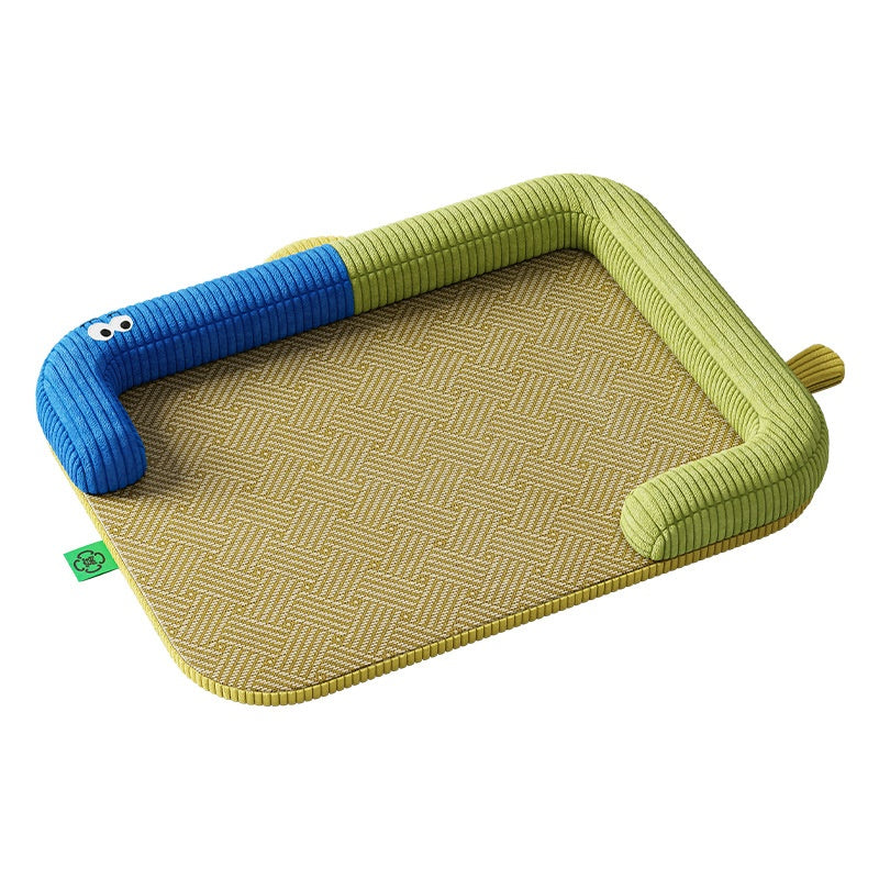 Color-Block Cooling Mat With Neck Support