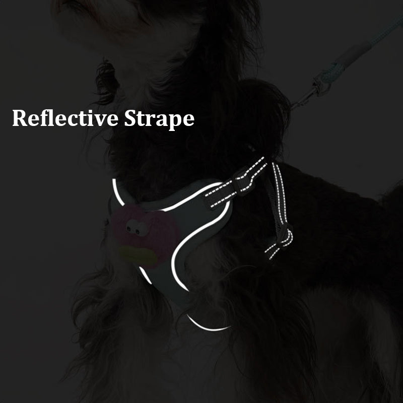 No Pull Dog Harness With Multifunction Dog Leash,Soft Adjustable No Choke Escape Proof Pet Harness Vest For Medium Dogs